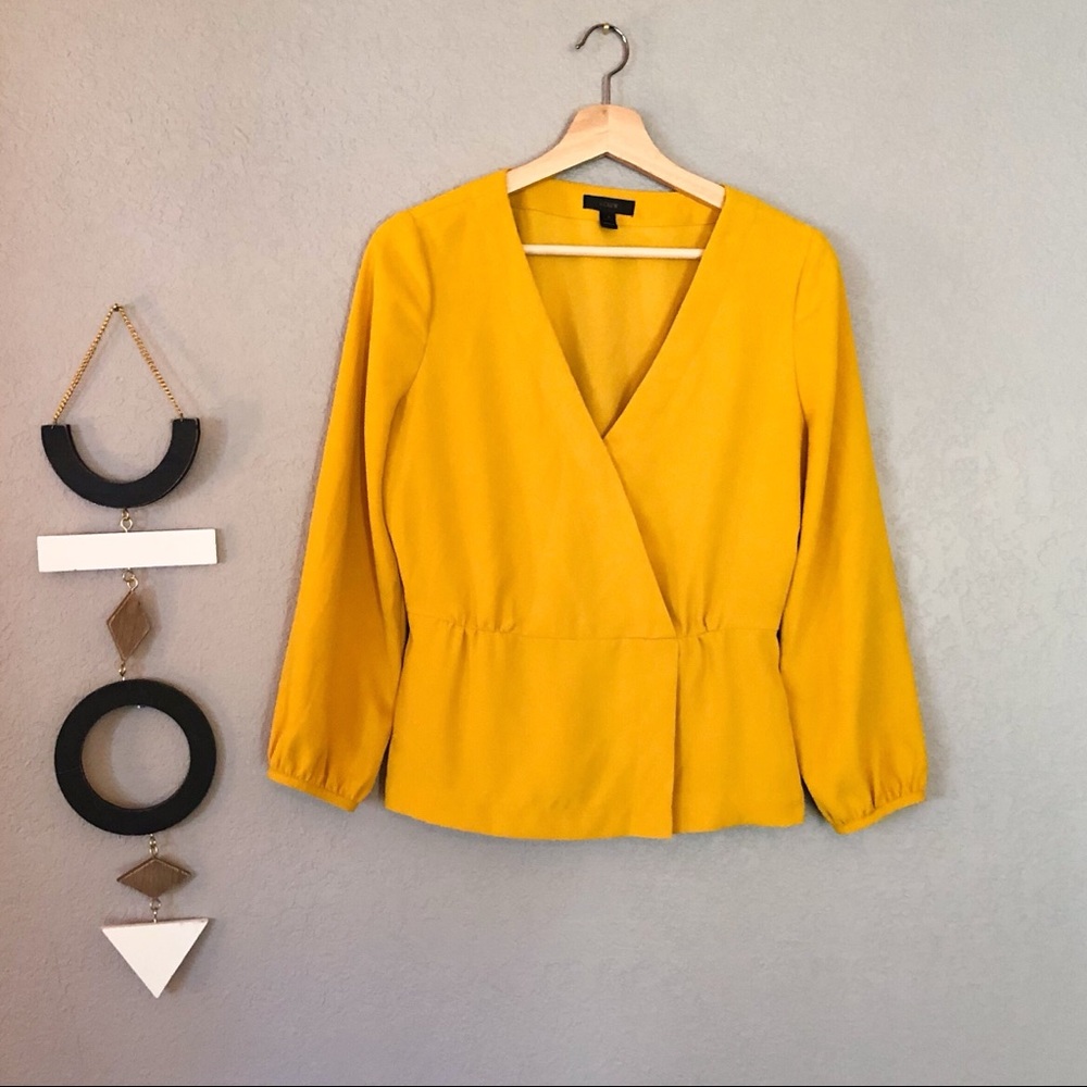 Yellow J.Crew Blouse